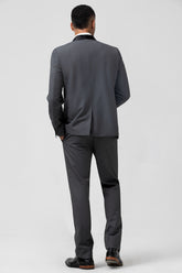 Grey Shawl Lapel One Button 2 Pieces Formal Men's Suits